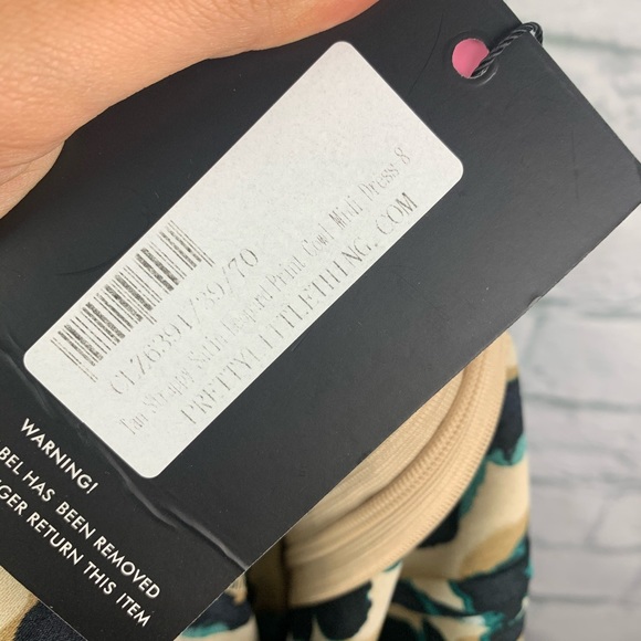 PrettyLittleThing Satin Leopard CowlNeck MidiDress - Picture 12 of 13